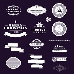 the Christmas labels