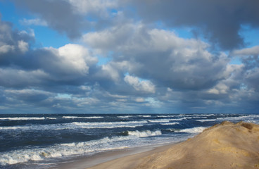 storm coast - Baltic sea lanscape