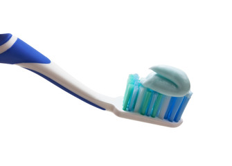 toothbrush with toothpaste squeezed out