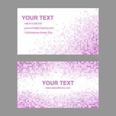 Pink business card template design