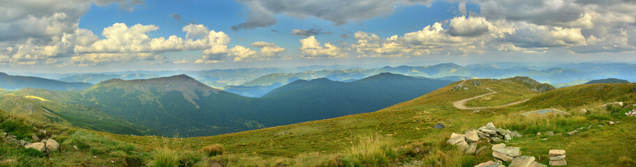 panorama of the mountains