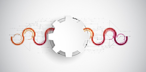 Hi-tech digital technology and engineering, digital  technology