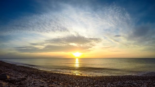 Zeitraffervideo Sonneuntergang auf Fehmarn