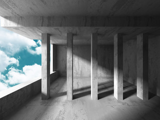 Abstract Concrete Architecture Construction Background