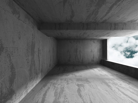 Abstract Concrete Architecture Construction Background