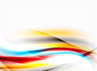 Shiny blurred line waves