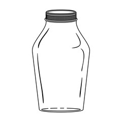 Mason jar icon. Retro vintage and decoration  theme. Isolated design. Vector illustration