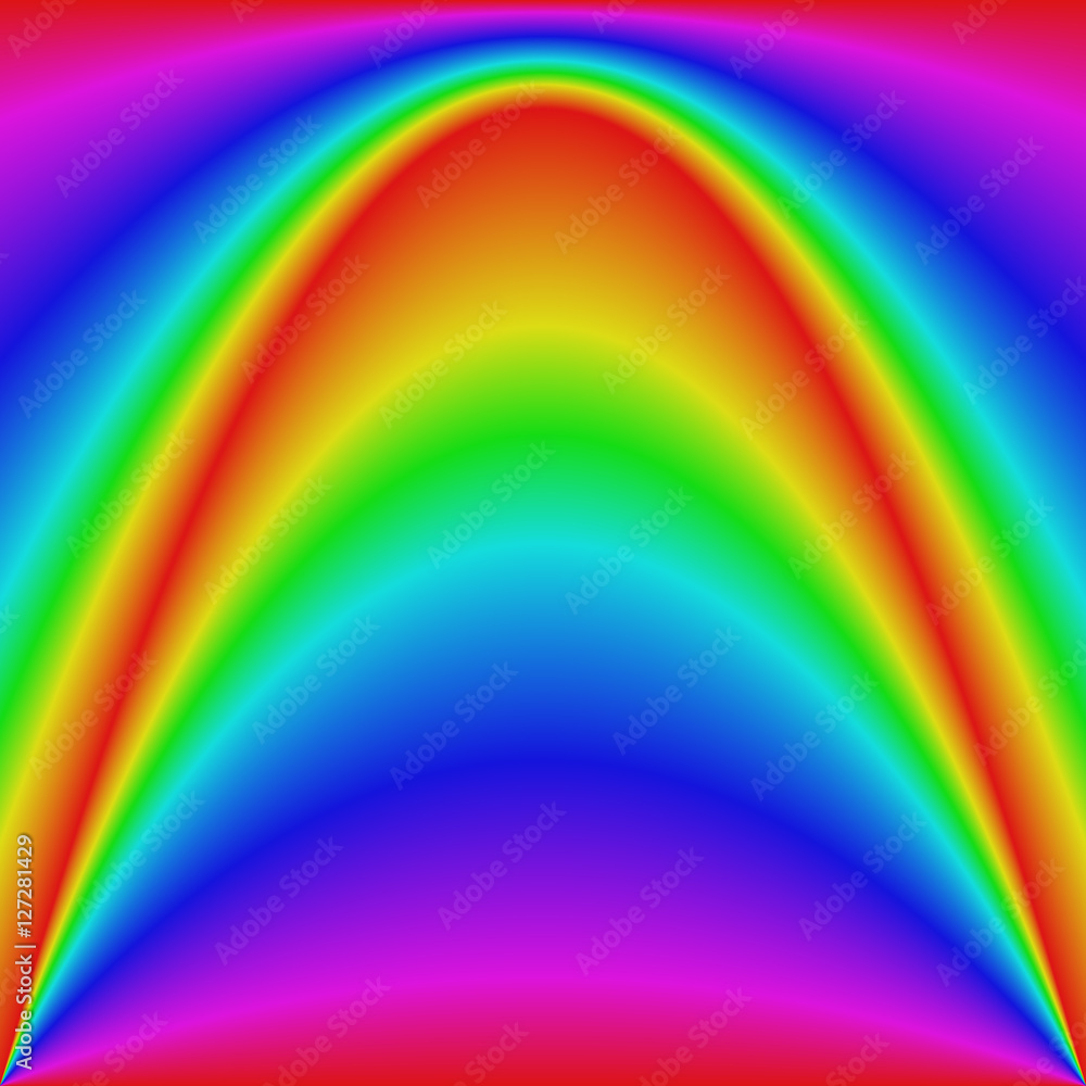 Poster smooth gradient rainbow wave curve background