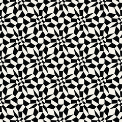 Abstract geometric black and white graphic tiles unique pattern
