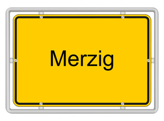 Merzig Ortsschild