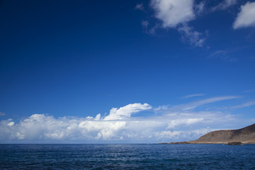beautiful sky with light clouds