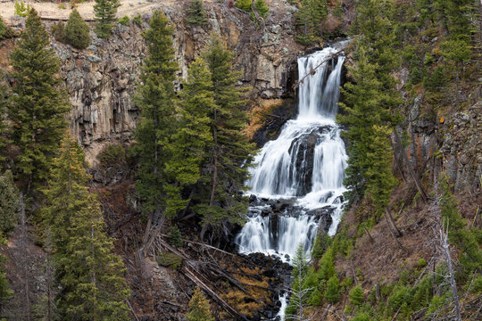 Undine Falls in Yellowstone National Park