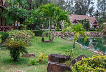 Cottages on the Bay in a tropical garden