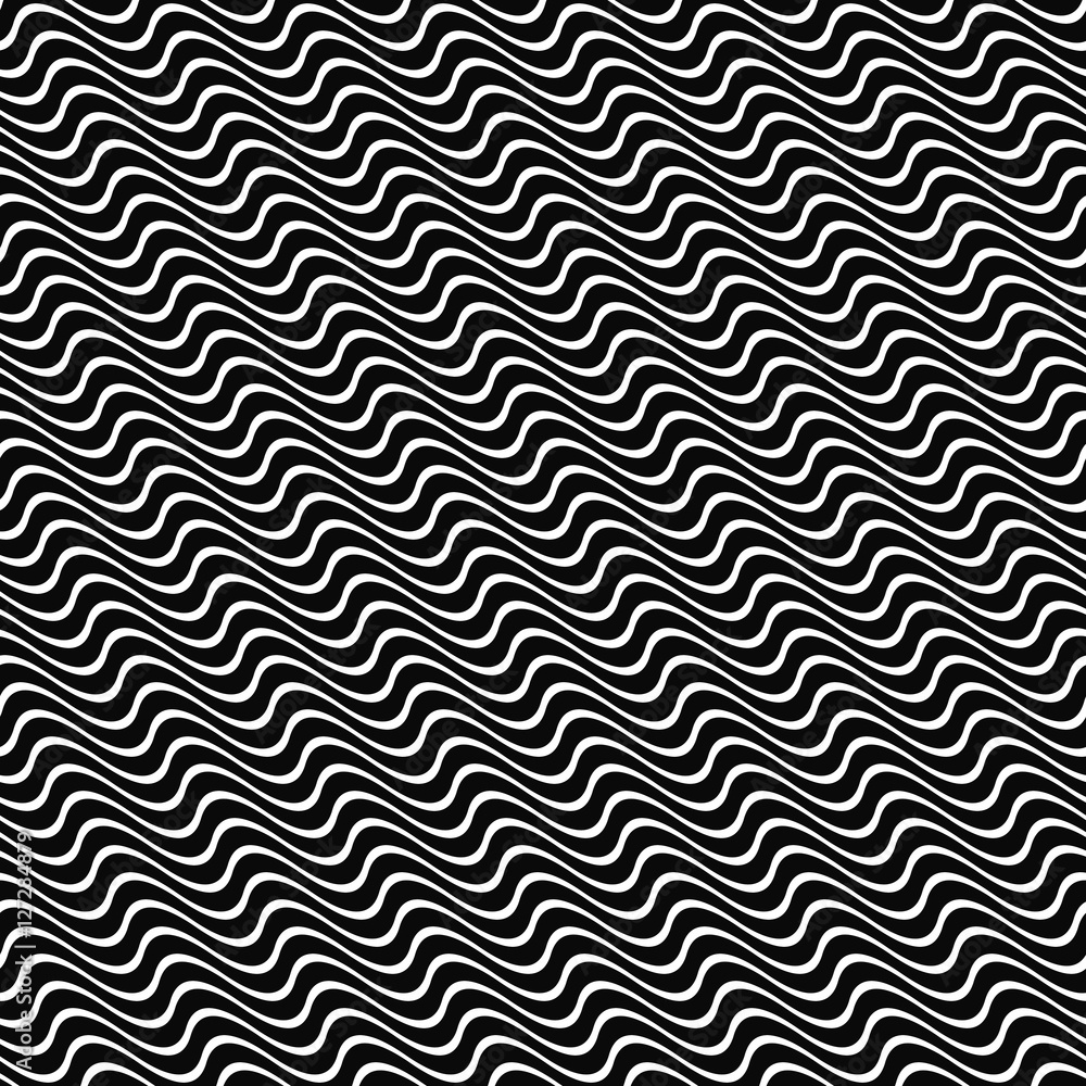 Poster seamless angular wavy pattern background design