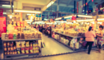 blurred image of shopping mall .