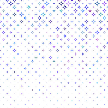 Multicolor abstract curved star pattern background
