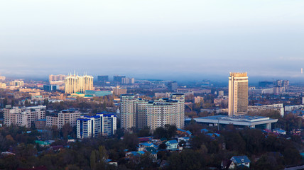 Almaty city in the morning