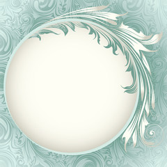 Wedding circle card design