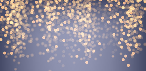 Purple and golden luminous background.