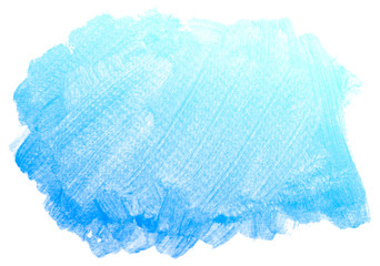 Abstract blue watercolor on white background.This is watercolor splash.It is drawn by hand.