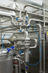 Technological equipment in the dairy plant