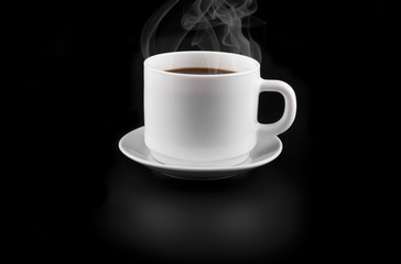 cup with hot by drink