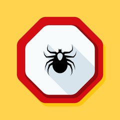 Ticks acarine danger sign