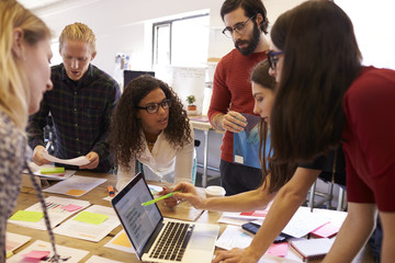 Creative Brainstorming Meeting In Design Office