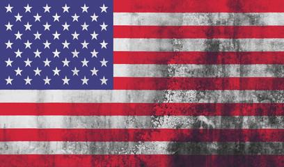 Grunge USA Flag
