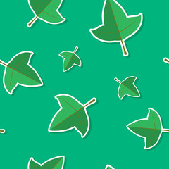 seamless vector background with leafs for your design