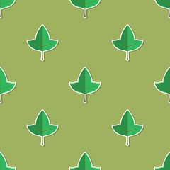seamless vector background with leafs for your design