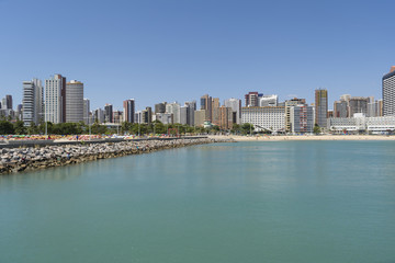 Photo of Fortaleza city beach, Ceara, Brazil.