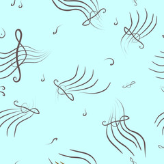 Music seamless pattern