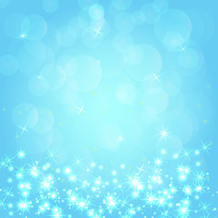 Blue bokeh background. Vector illustration.