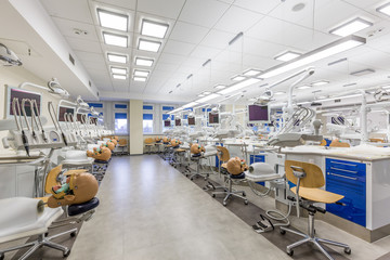 Bright interior in medical academy