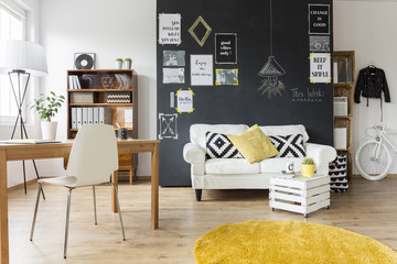 Creative room with vintage furniture