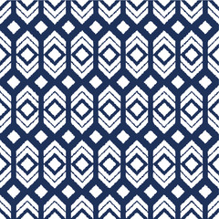 Fototapeta premium Ethnic boho seamless pattern. Ikat. Print. Repeating background. Cloth design, wallpaper.