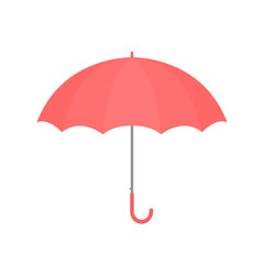 Pink umbrella vector isolated
