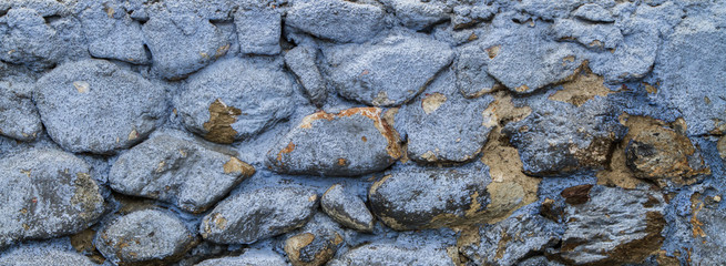 Old painted stone wall