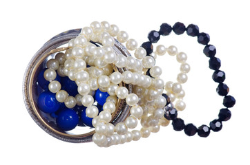 bijouterie on a white background