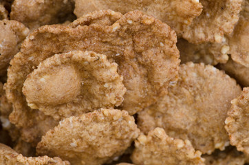 Corn flakes macro background
