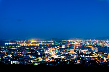 北九州　洞海湾高塔山からの夜景