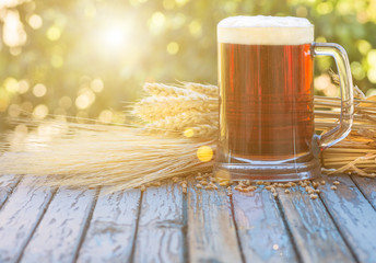 Beer malt hops, background