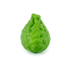 Bergamot fruit isolated on white background.