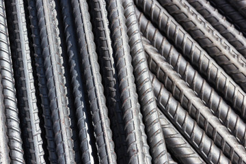 industry reinforcement steel bars used in construction.