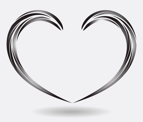 Black is beautiful, heart-shaped leaves.