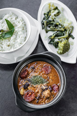 chicken feijoada with chorizo portuguese rustic spicy traditiona