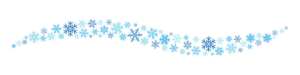 Snowflakes border