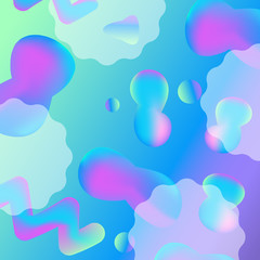 Hologram fluid neon