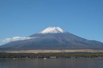 Naklejka premium 富士山 山中湖からの撮影 